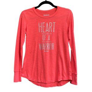 REEBOK Heart of a Warrior Long Sleeve T Shirt Top